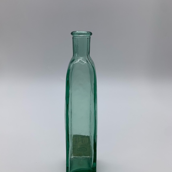Vintage Green Sage Pressed Glass Bottle LIDCO - Picture 10 of 12